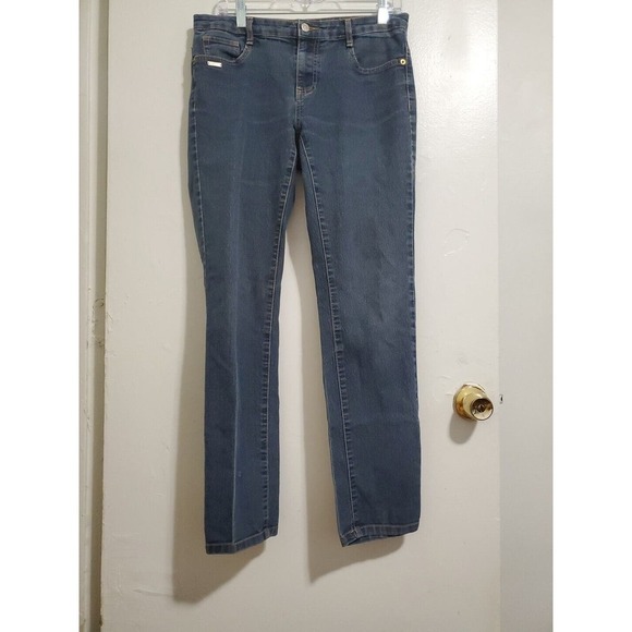 Miss Tina By Tina Knowles Jeans Womens Blue Med Wash Denim No Tag But Measured - Picture 1 of 6